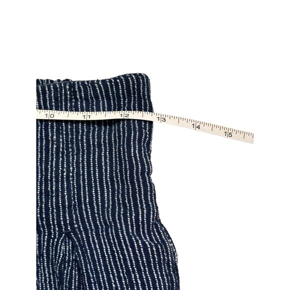 Free People See you Again Blue Cotton Smocked Waist Pull on Pants size XS - Picture 5 of 7